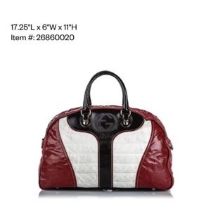 Authentic Gucci leather GG satchel